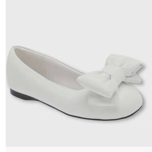 Jeffrey Campbell Big puffy‎ Bow-Out Flat White NEW 7.5